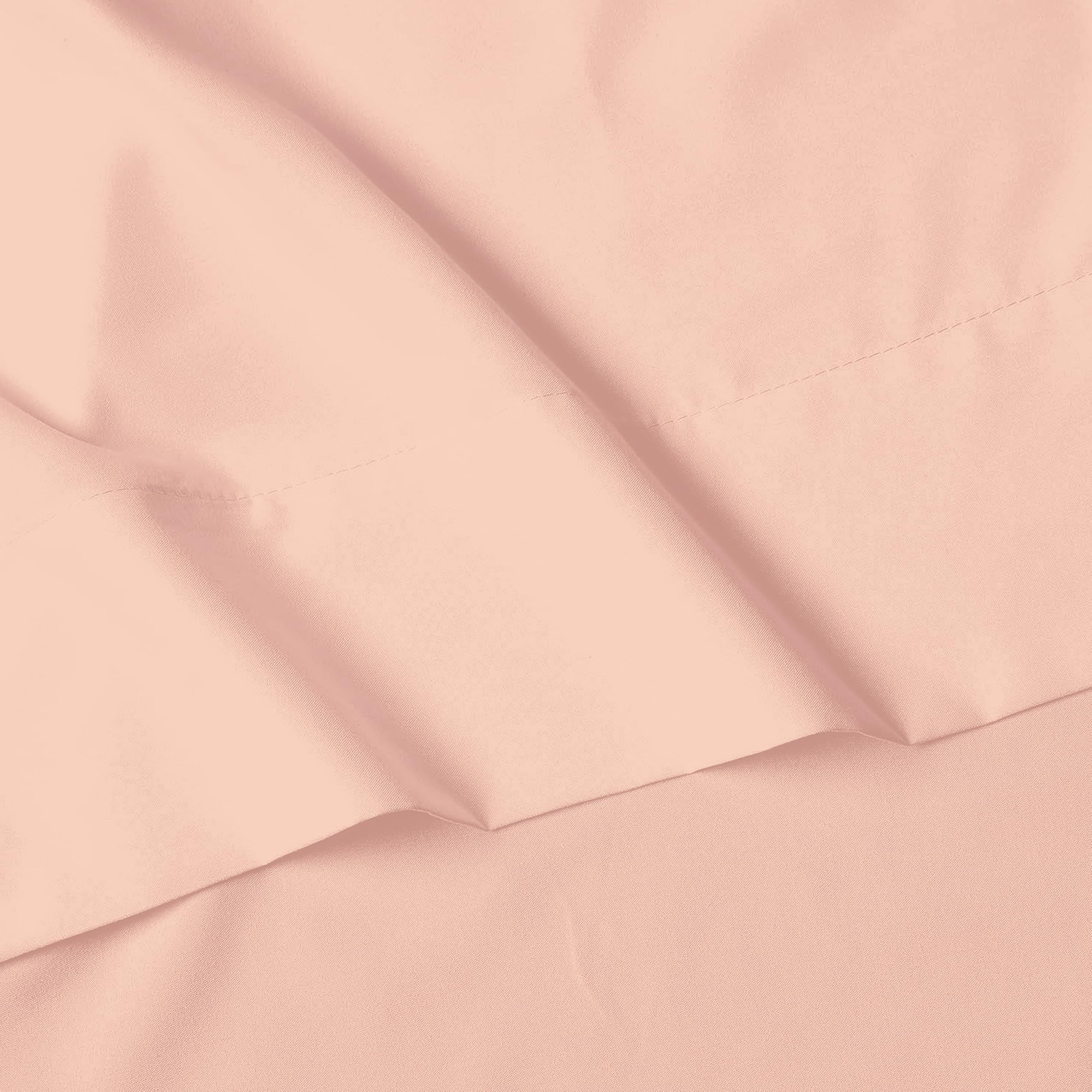 Elegant Comfort fitted sheet on mattress showing fit on up to 16 inch depth
