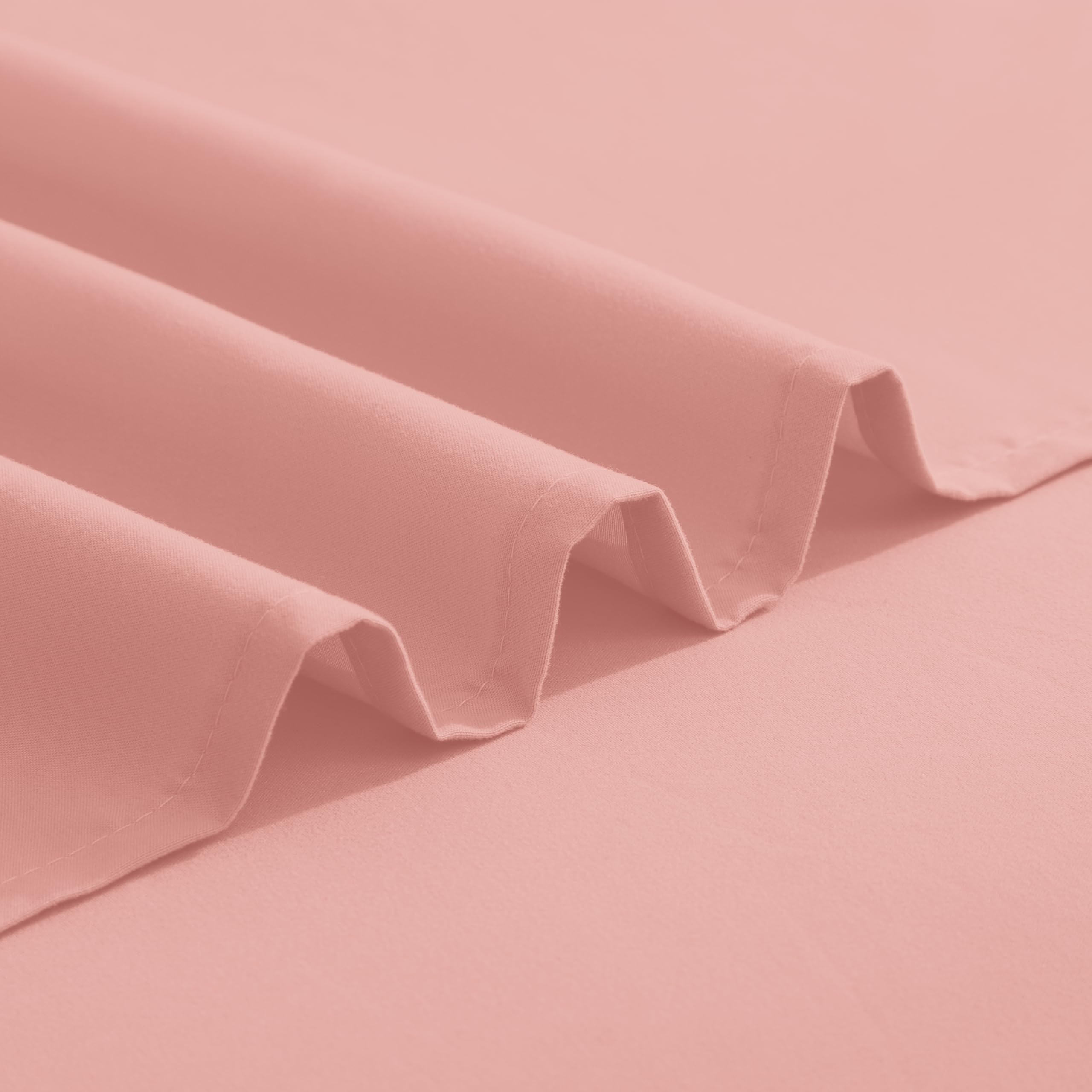 Elegant Comfort fitted sheet on mattress demonstrating full fit for up to 16-inch depth