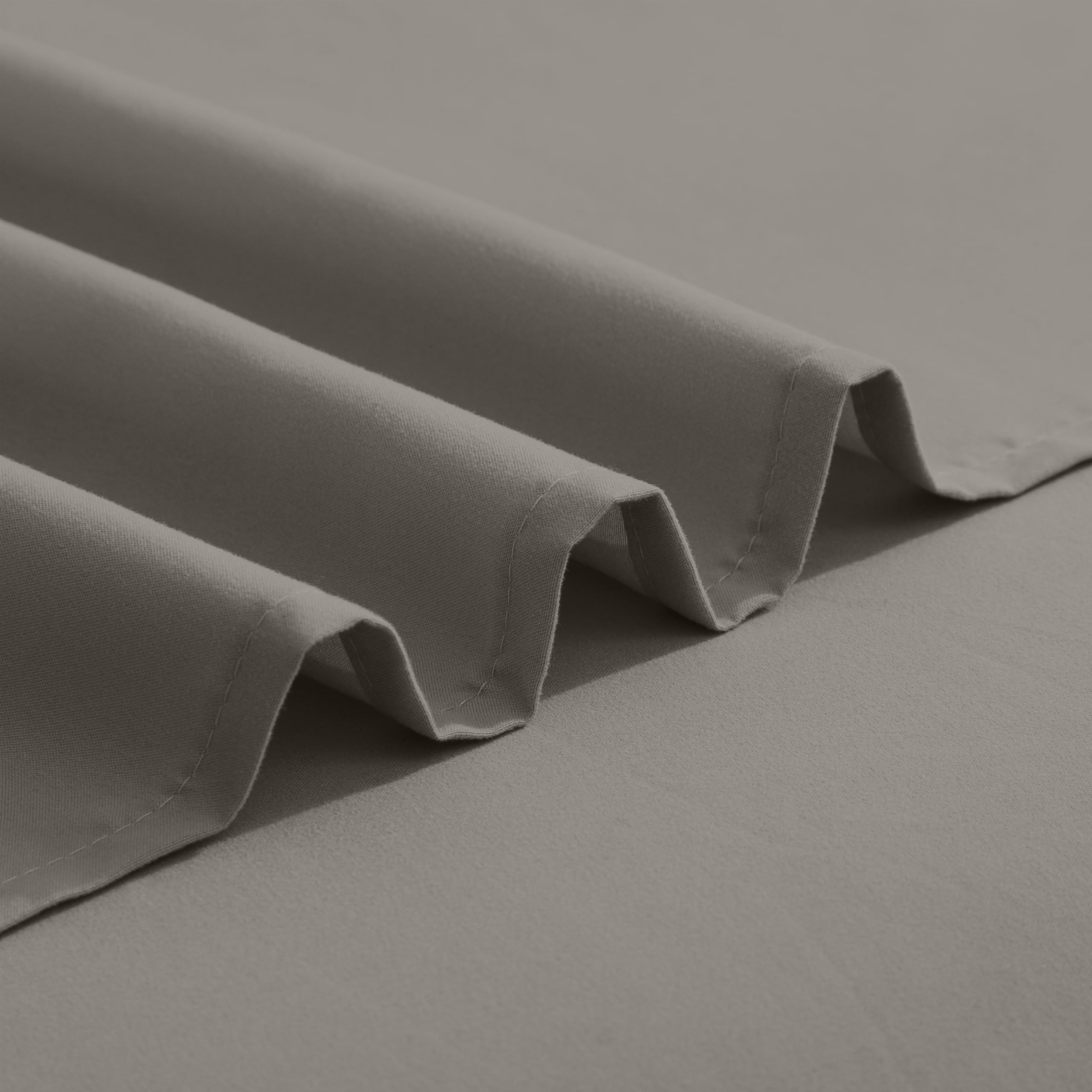 Elegant Comfort fitted sheet on mattress showing fit for up to 16 inch depth