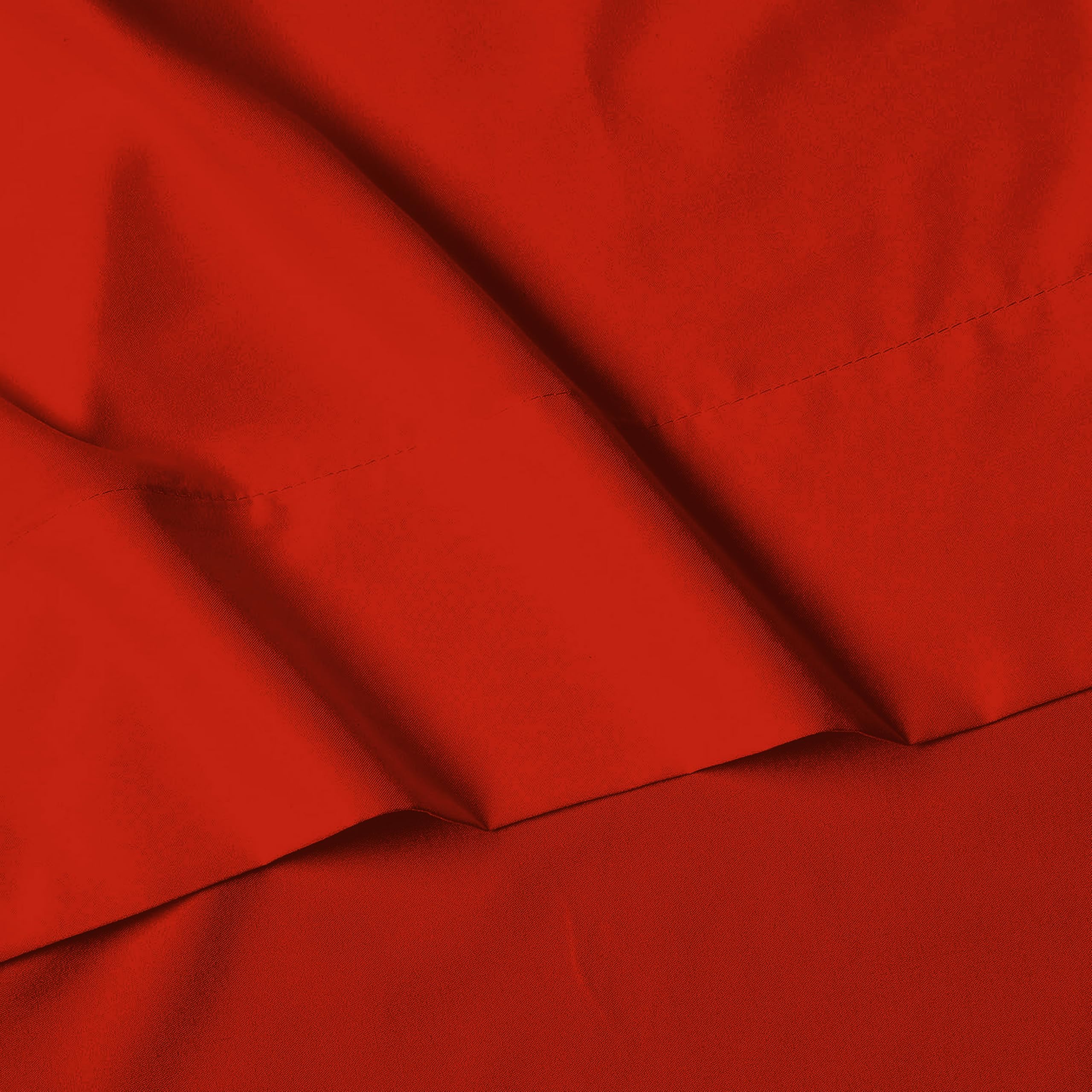Elegant Comfort fitted sheet on mattress showing scale and fit up to 16-inch depth