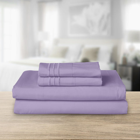 Elegant Comfort close-up of three-line embroidery on pillowcase highlighting refined detail