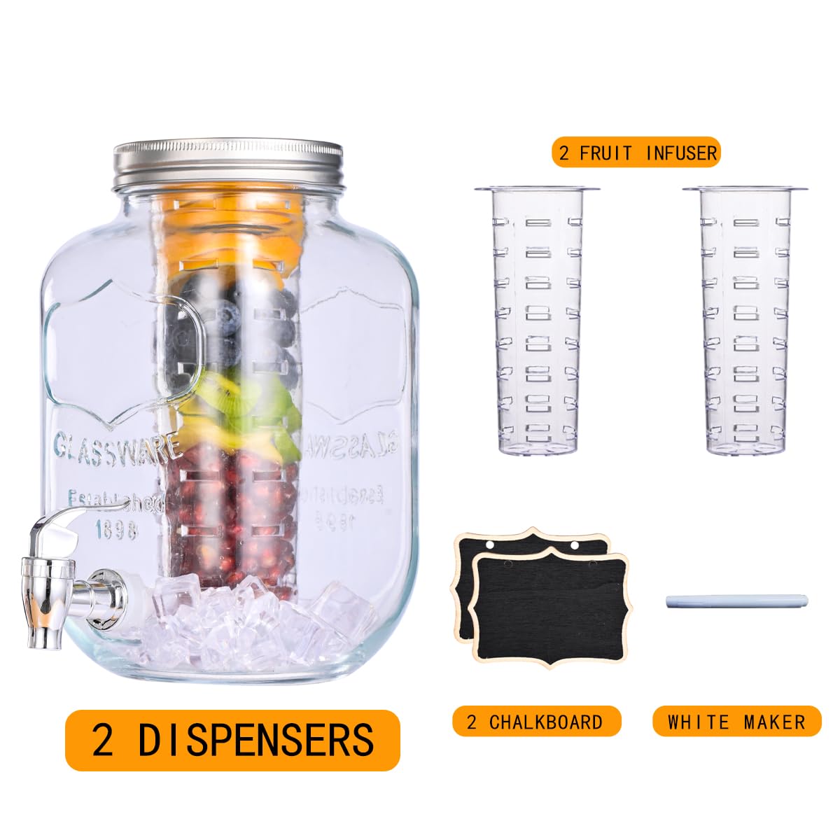 eleganttime fruit infuser detail with citrus inside for vibrant flavor