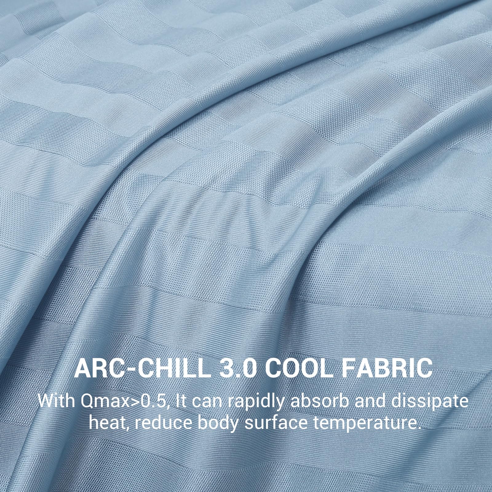 Elegear on king bed lifestyle shot demonstrating cooler sleep surface and style