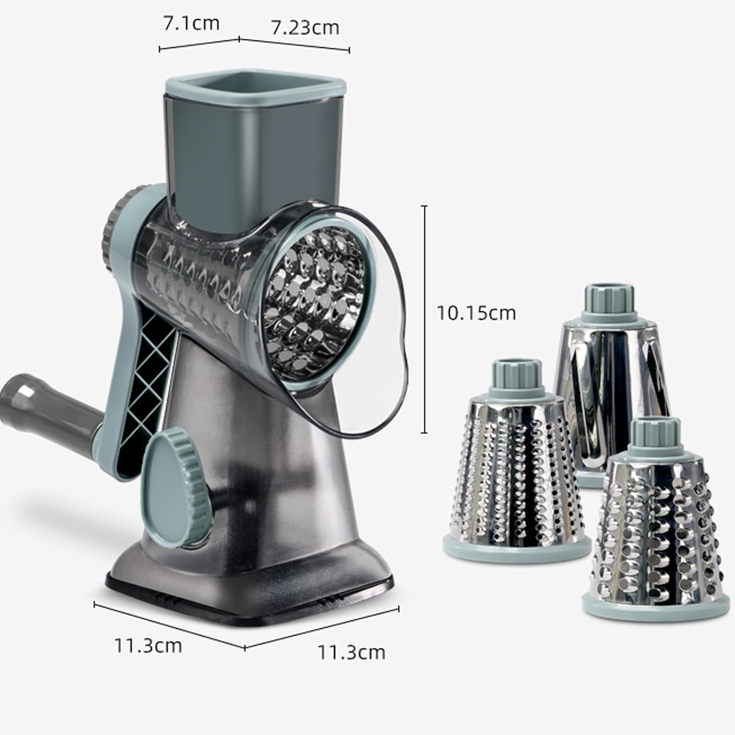 Eleko Meyar ergonomic handle and crank shown for comfortable, safe manual operation