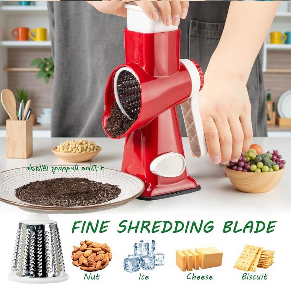 Eleko Meyar stainless steel drums detail, sharp blades for consistent shredding