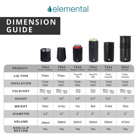 Elemental Artisan multiple colors lifestyle shot showing style choices and reusable benefits