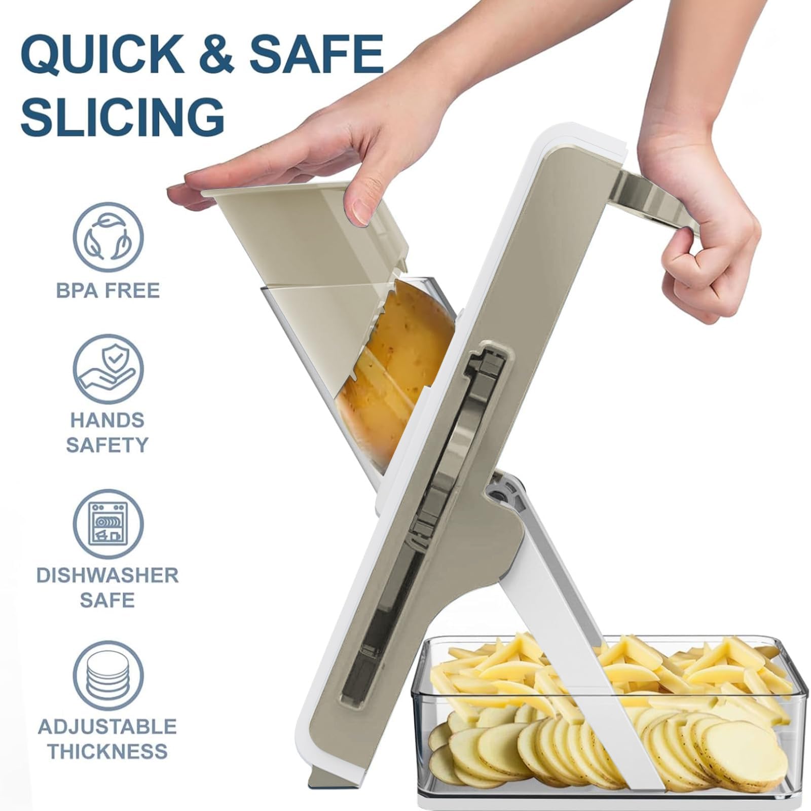Eletronova food pusher detail protecting fingers and improving safety
