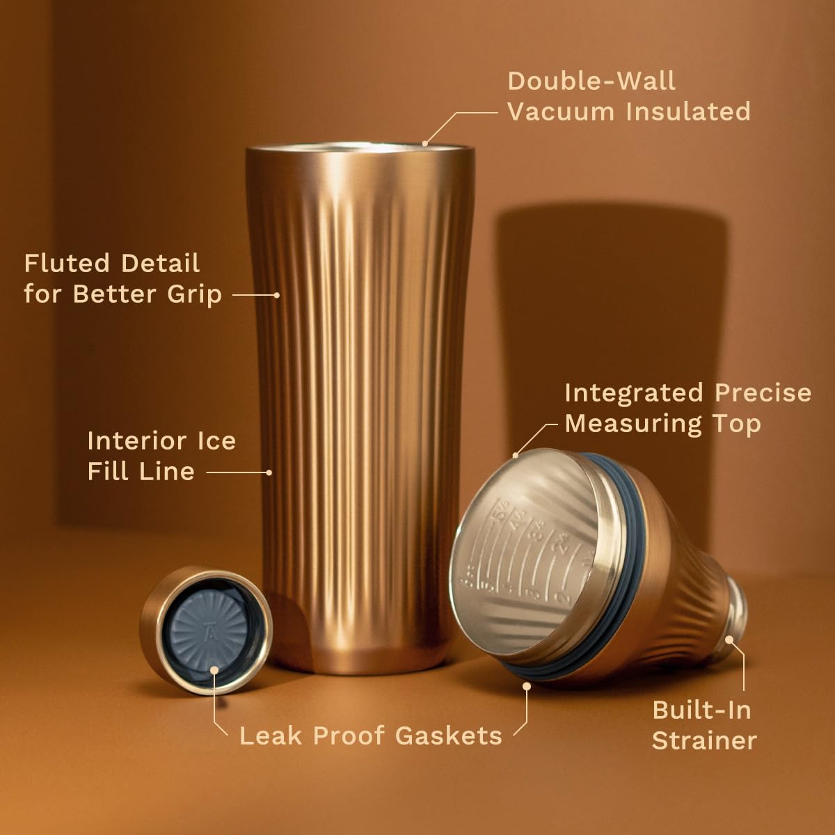 Elevated Craft close-up of brushed copper finish highlighting durable, stylish surface