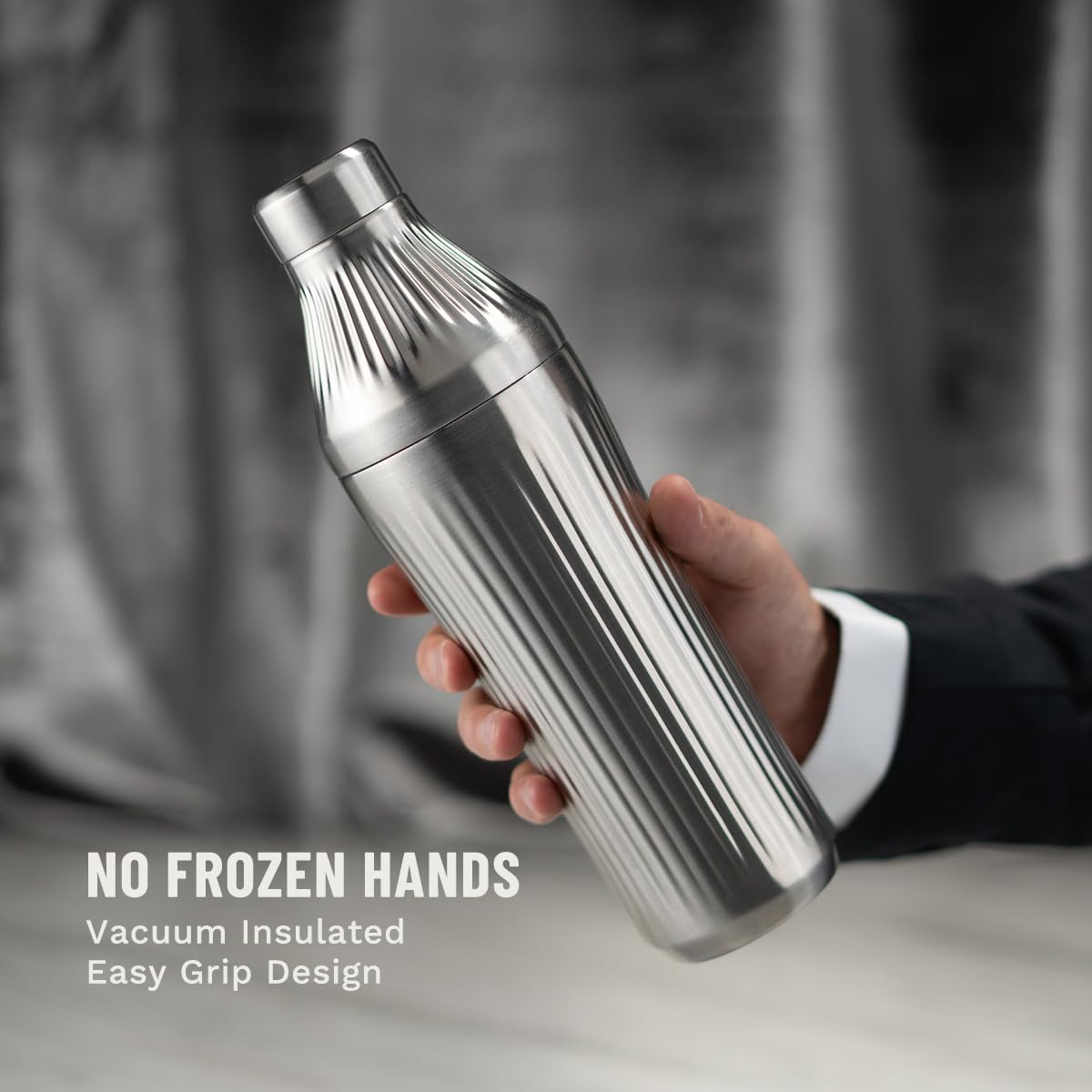 Elevated Craft close-up of fluted texture for secure grip and stylish look