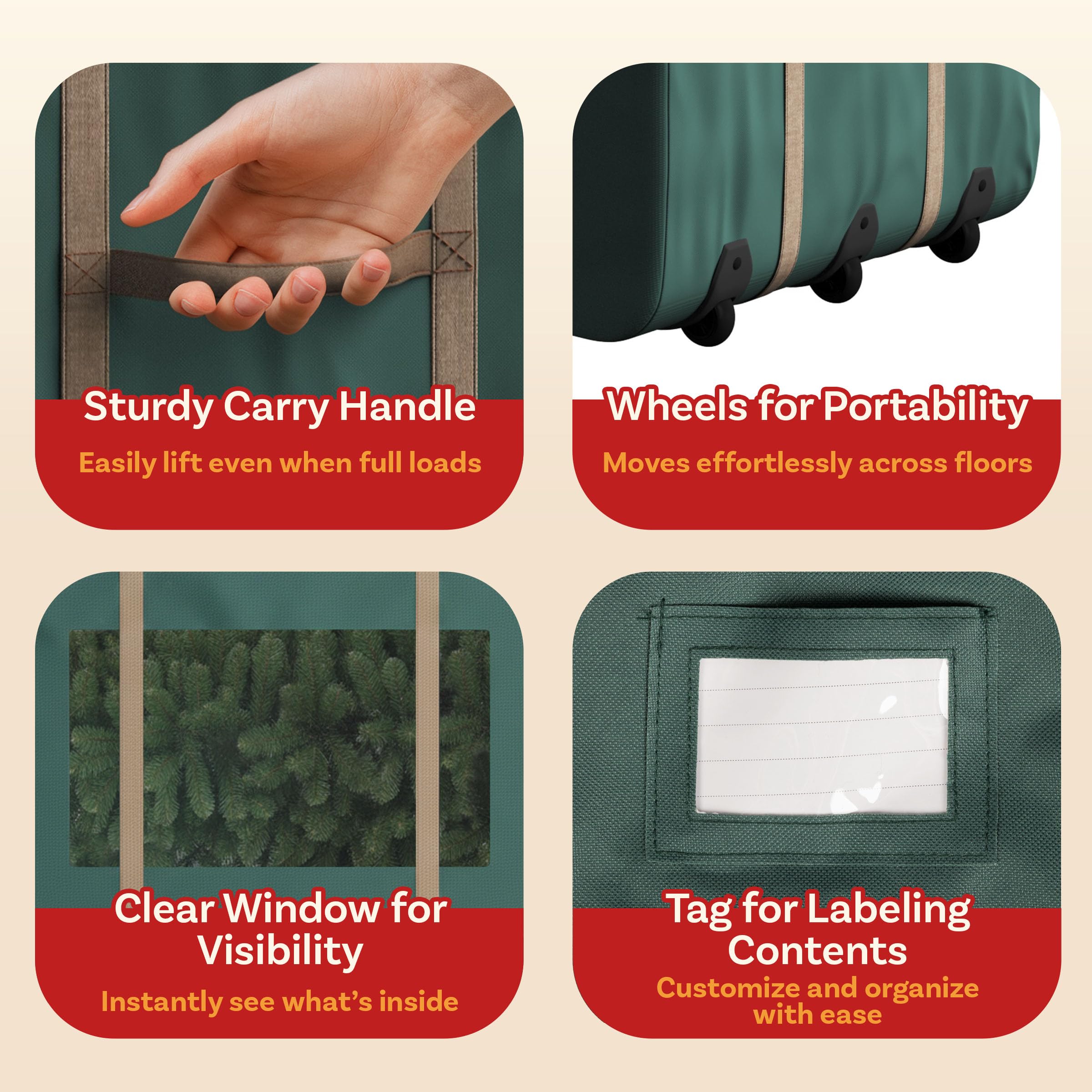 Elf Stor canvas texture close-up highlights durable 600D fabric protection