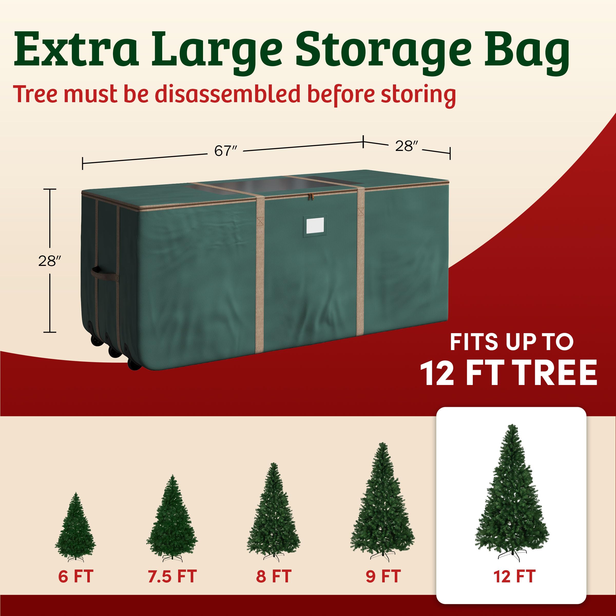 Elf Stor wheels and handle detail shows rolling convenience and sturdy lift
