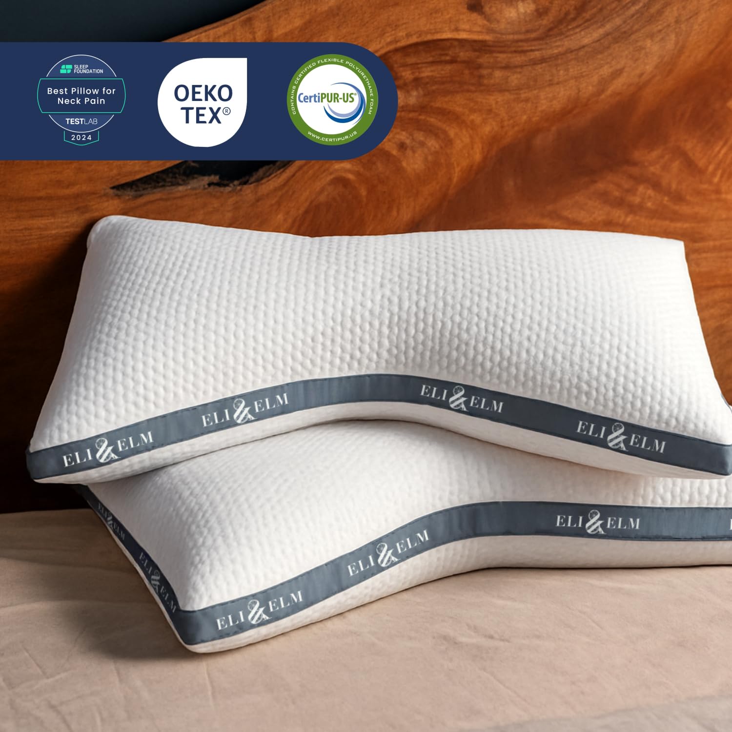Eli & Elm lifestyle image of side sleeper using pillow for comfortable nighttime rest