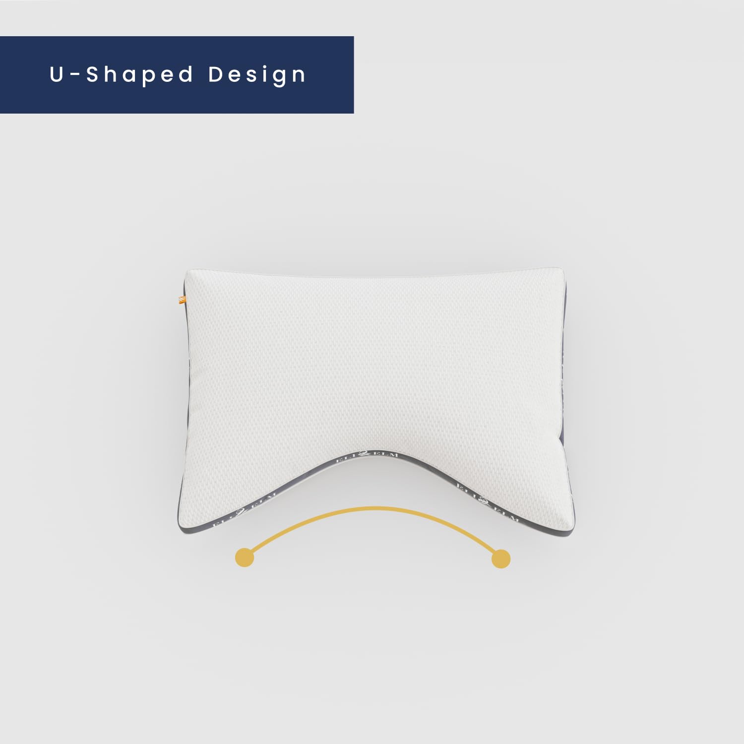 Eli & Elm washable pillowcase detail showing fabric texture and easy-care benefit