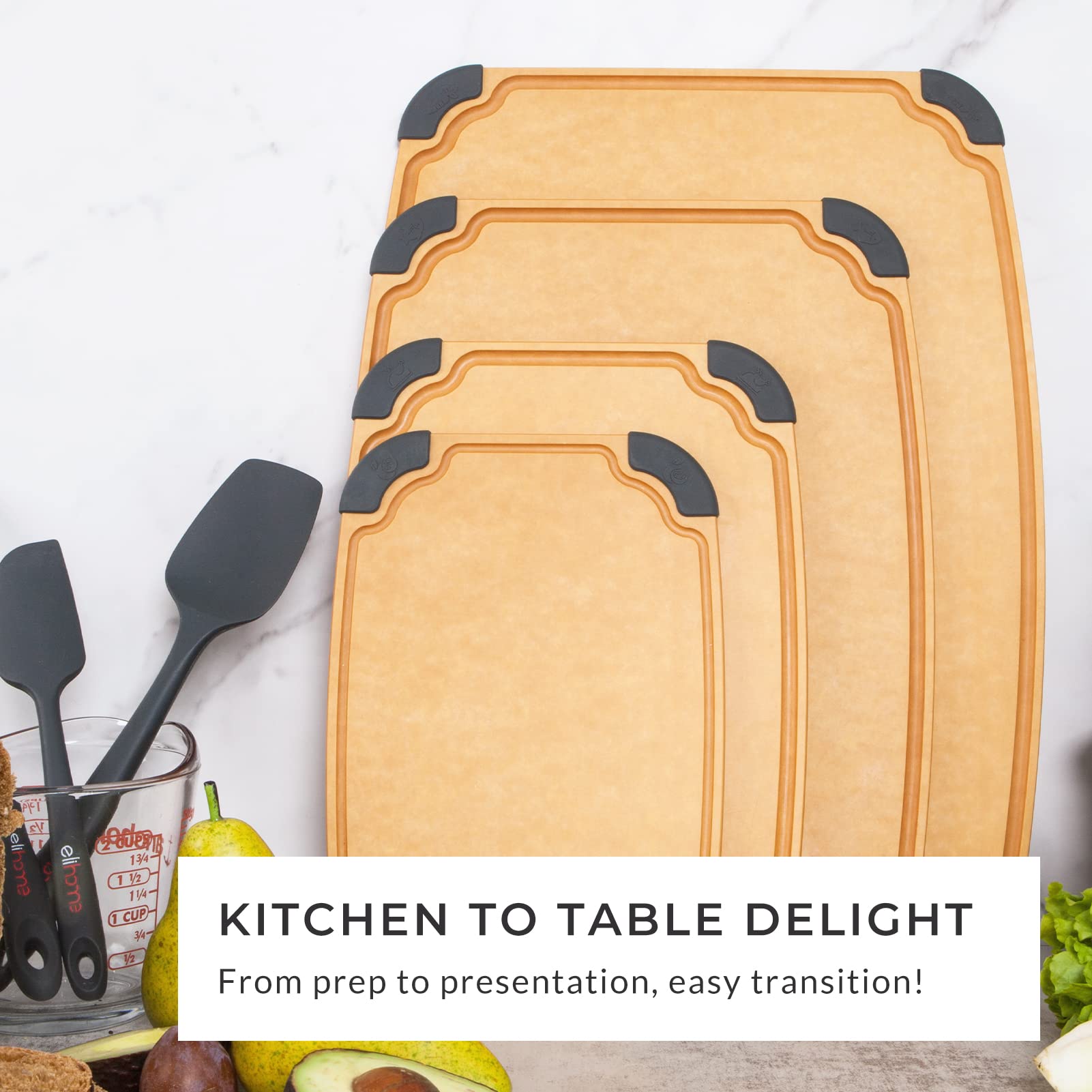 Elihome lifestyle image with chef prepping vegetables emphasizing everyday convenience