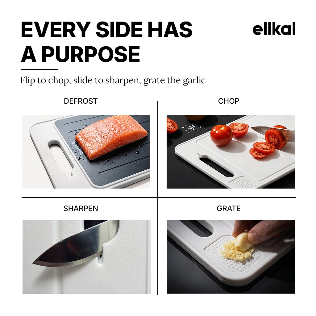 ELIKAI garlic grater and knife refiner detail speeding prep tasks