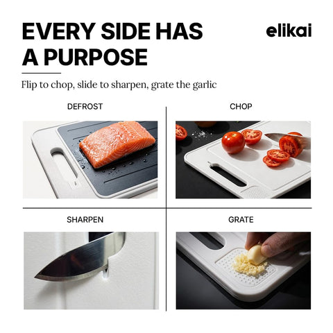 ELIKAI garlic grater and knife refiner detail speeding prep tasks