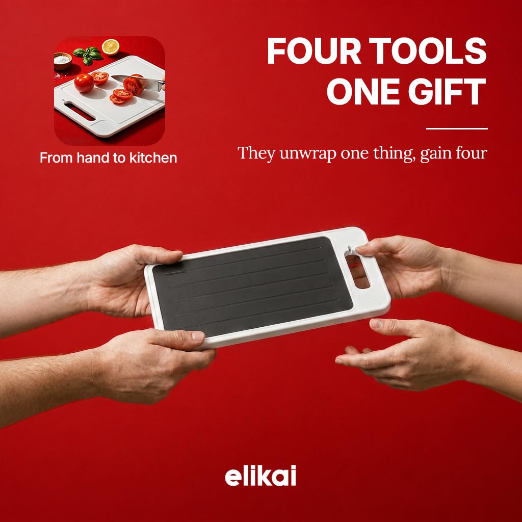ELIKAI lifestyle shot on kitchen counter illustrating space-saving design