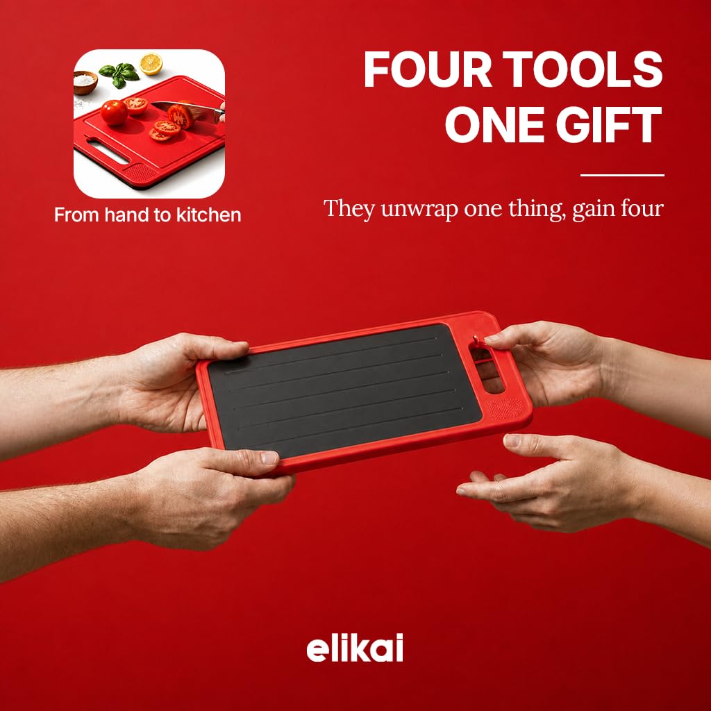 ELIKAI retail packaging highlighting red color and compact design