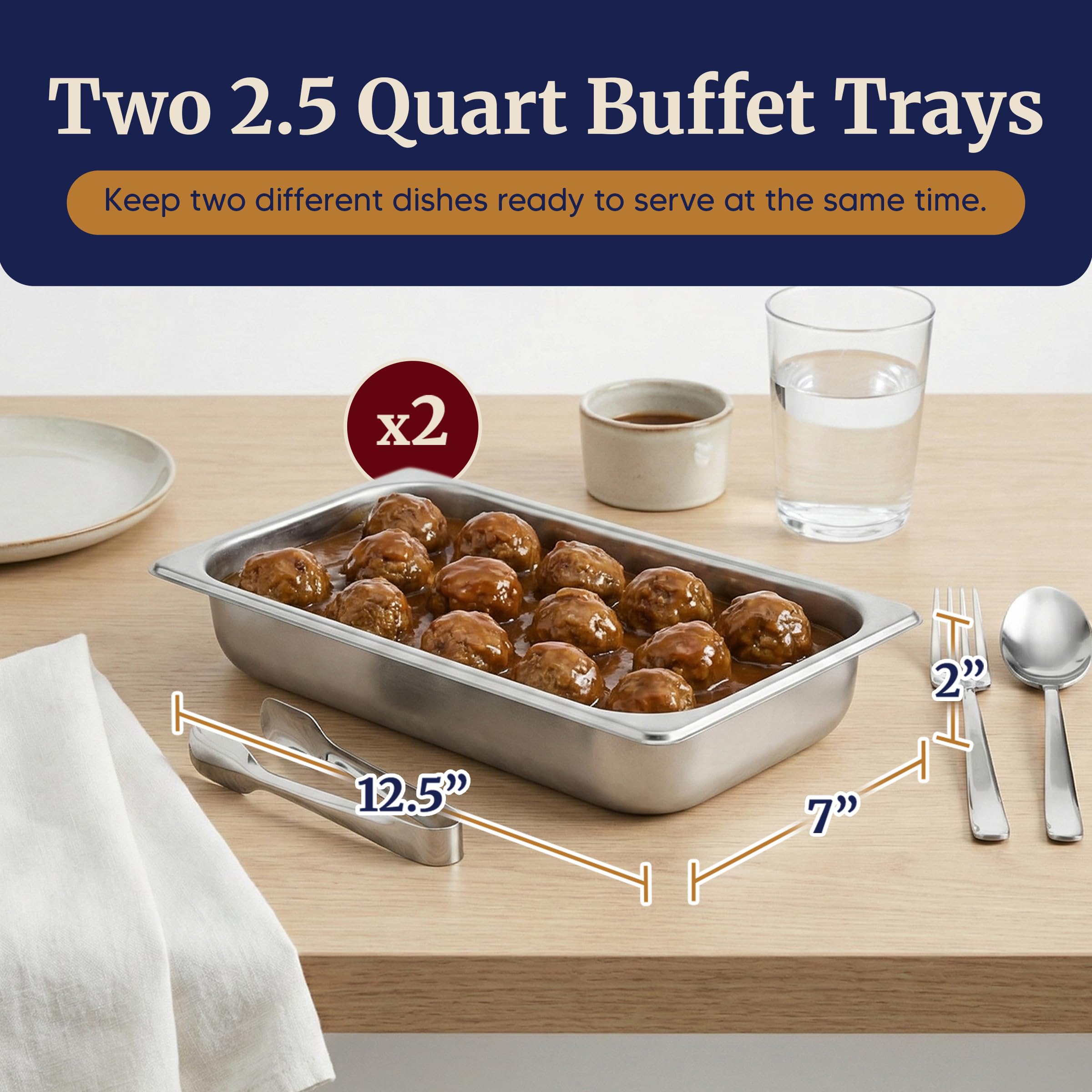 Elite Gourmet clear domed lids with utensil slots for convenient serving