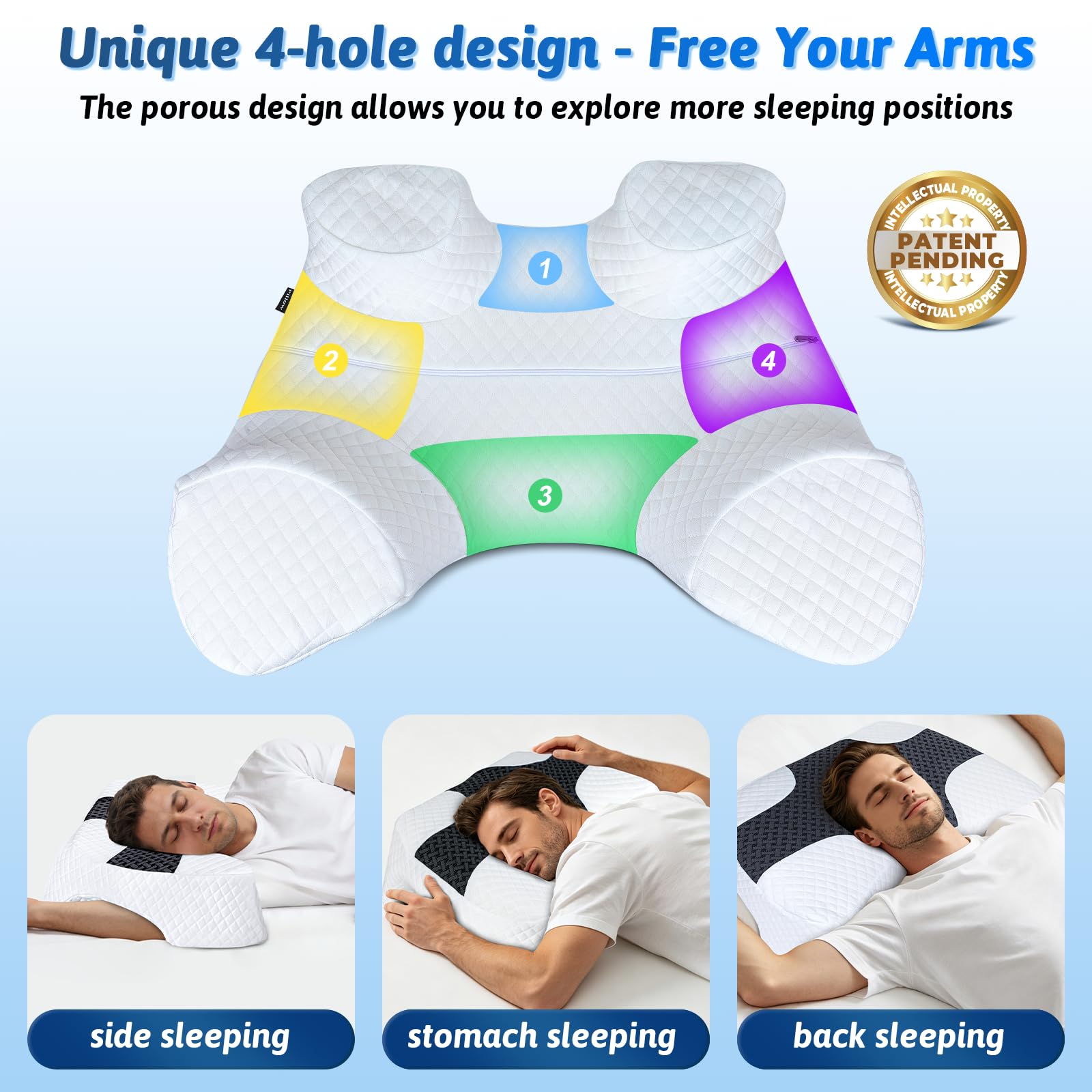 Eliteguard in-bed demo with person side sleeping demonstrating posture