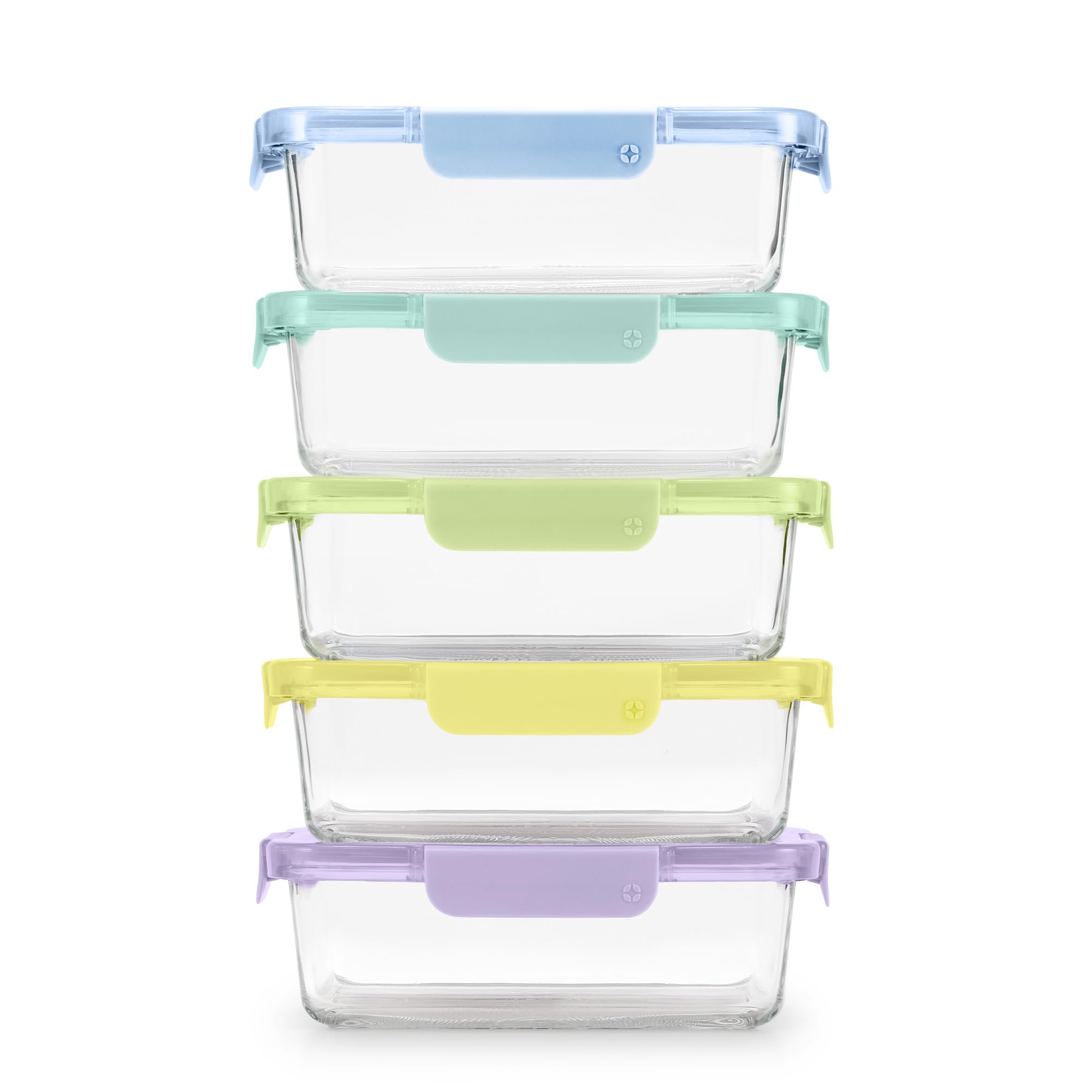 Ello front view of Purple Rain five-pack showing compact storage benefit
