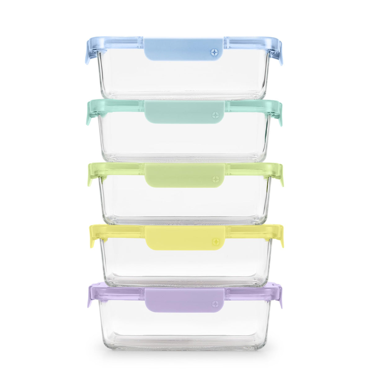 Ello front view of Purple Rain five-pack showing compact storage benefit