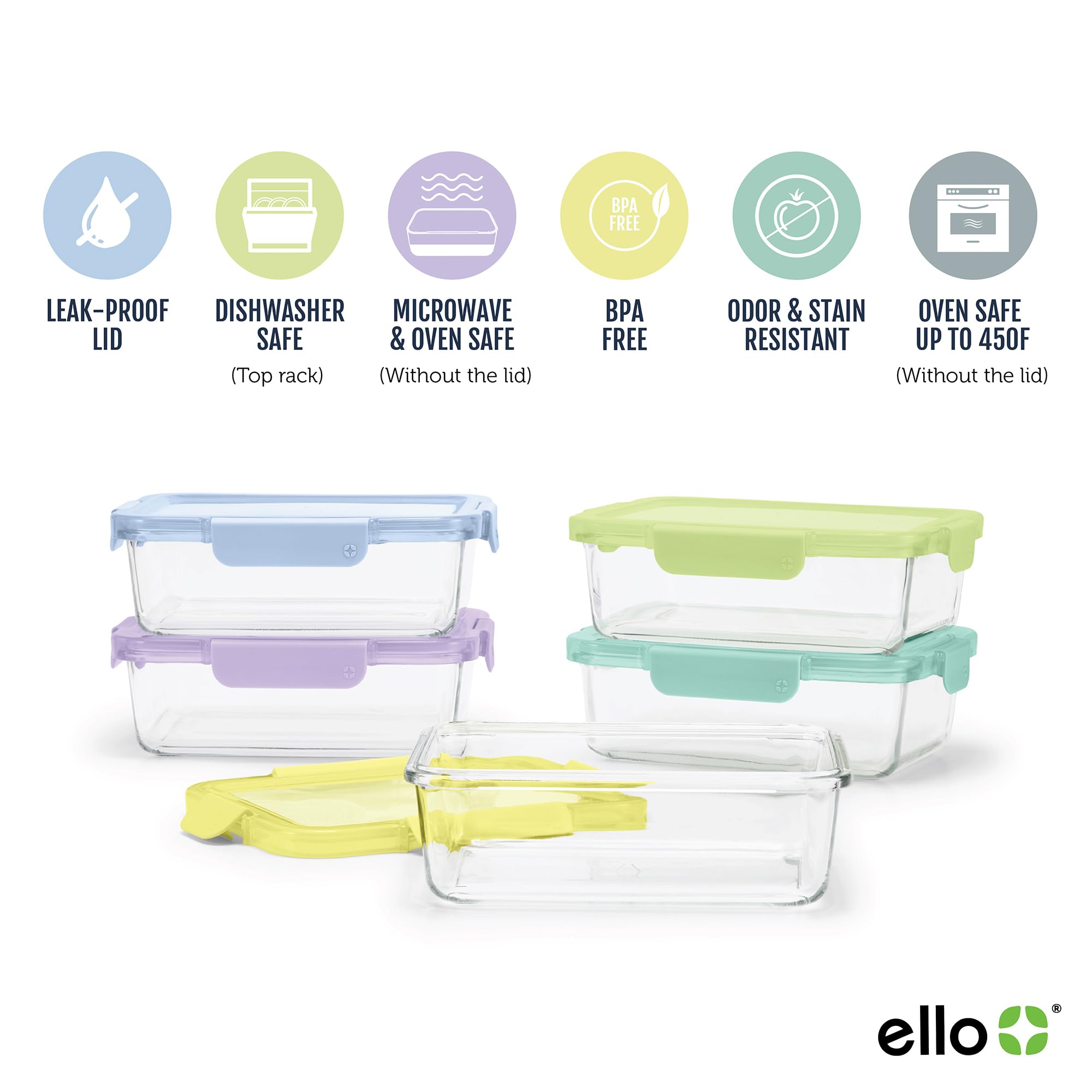 Ello lid snap-lock detail demonstrating leak-proof sealing benefit