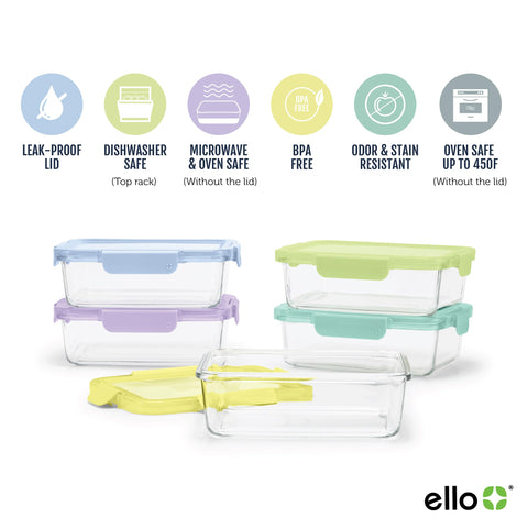 Ello lid snap-lock detail demonstrating leak-proof sealing benefit