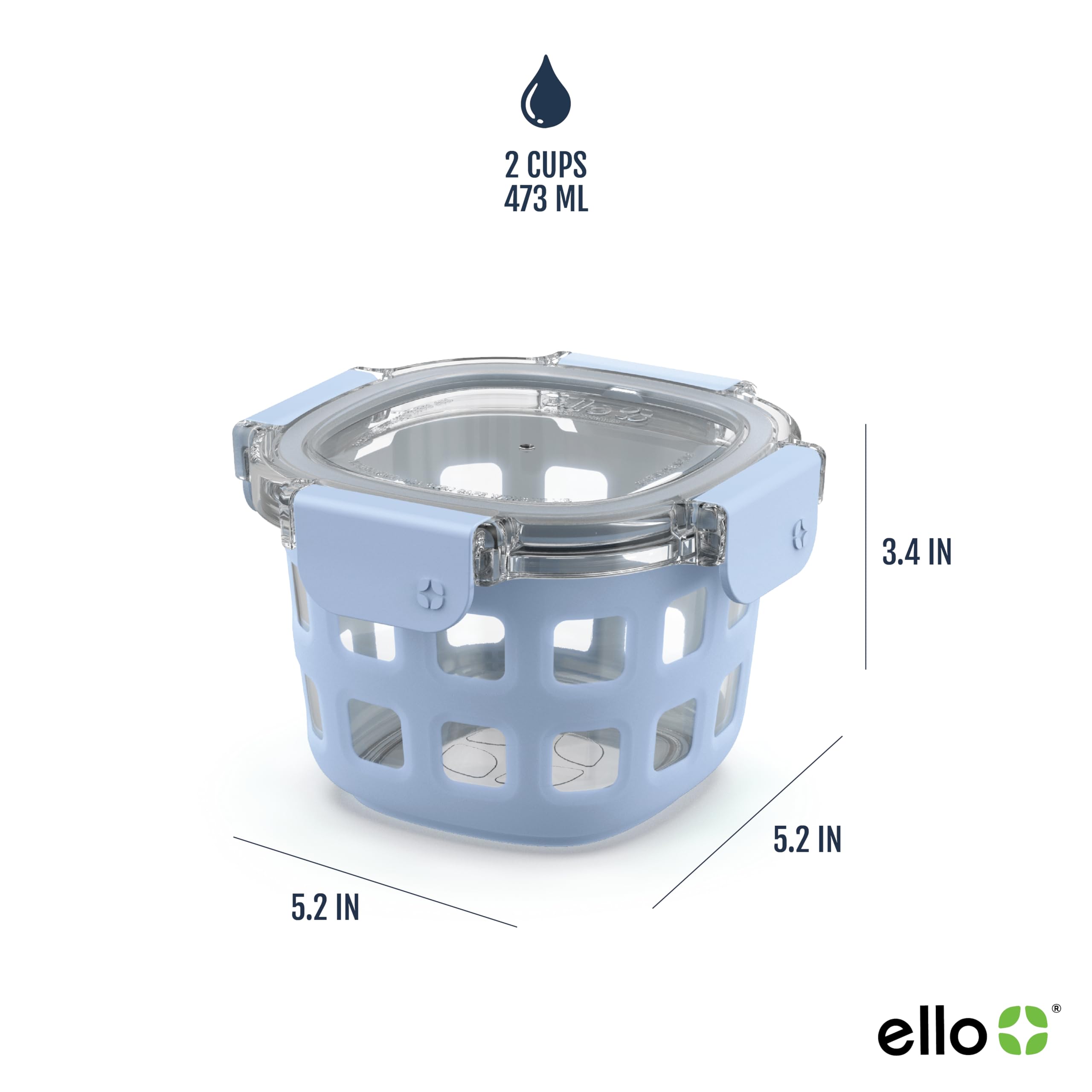 Ello Duraglass containers packed in a lunchbox offering portable meal organization