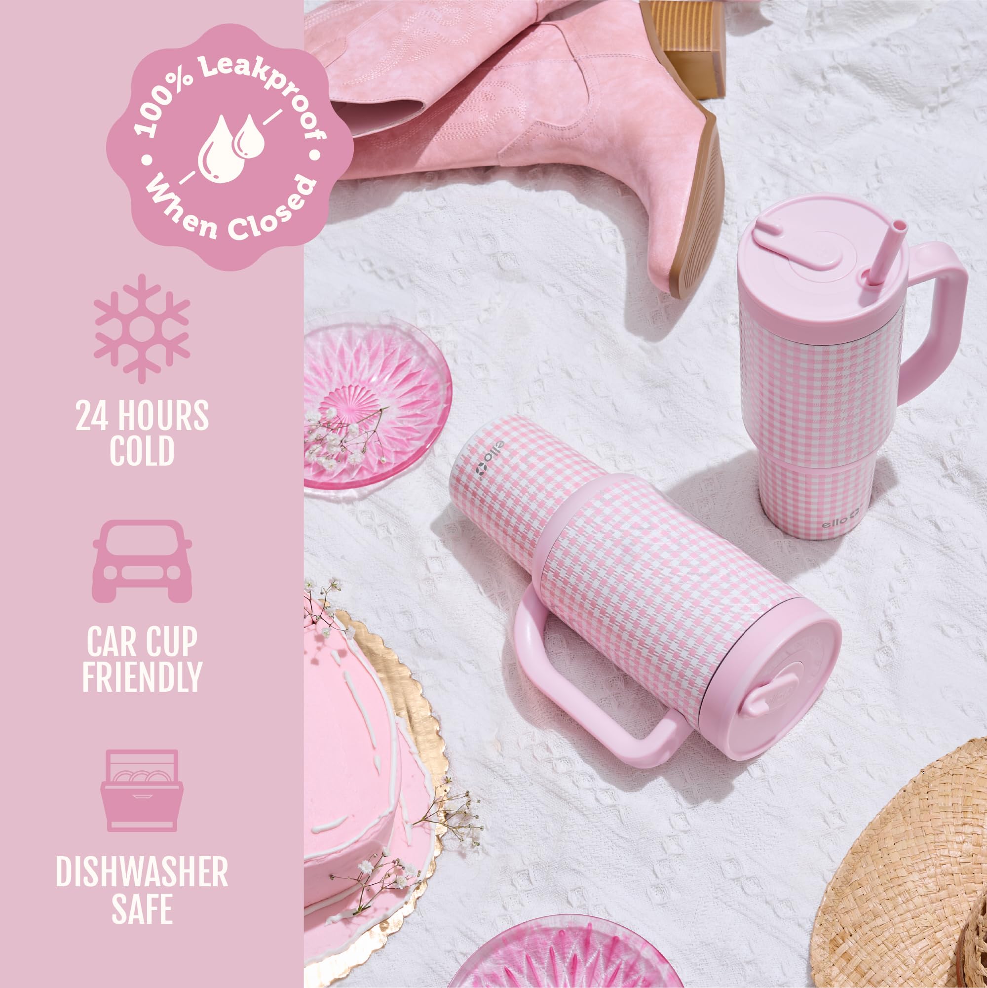 Ello Oasis cutaway showing insulation layers, maintains beverage temperature