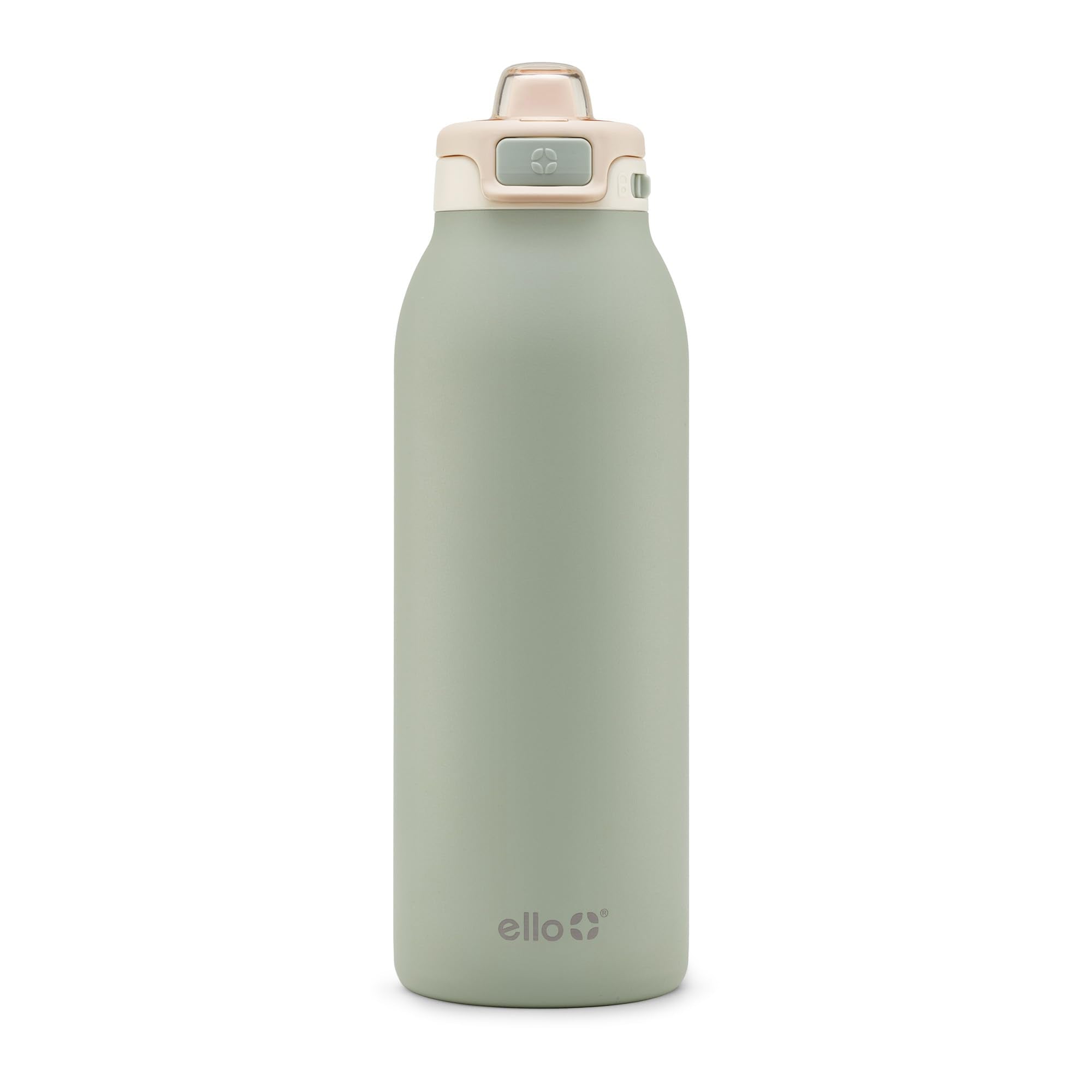 Ello Pop & Fill front view showing pistachio finish and 40oz capacity benefit