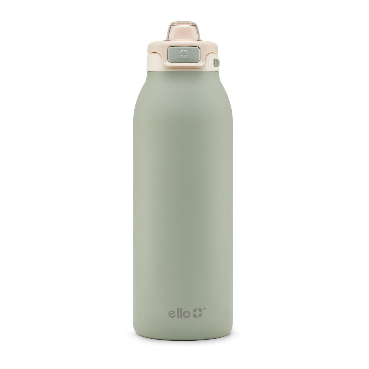 Ello Pop & Fill front view showing pistachio finish and 40oz capacity benefit