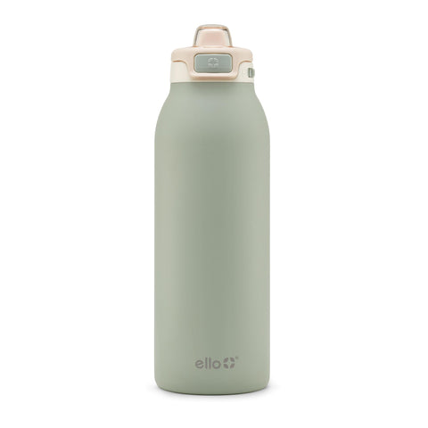 Ello Pop & Fill front view showing pistachio finish and 40oz capacity benefit