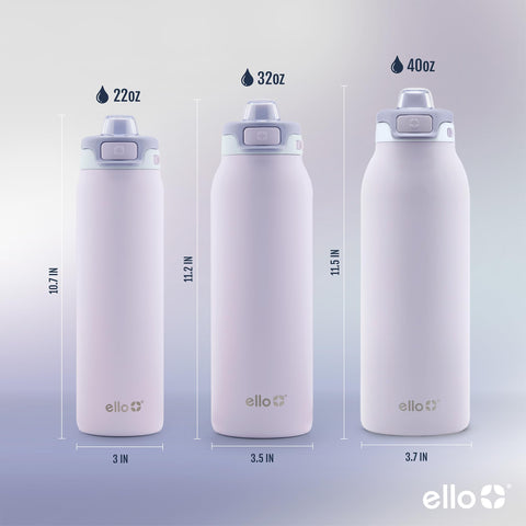 Ello Pop & Fill carry loop shown with hand for size and portability benefit