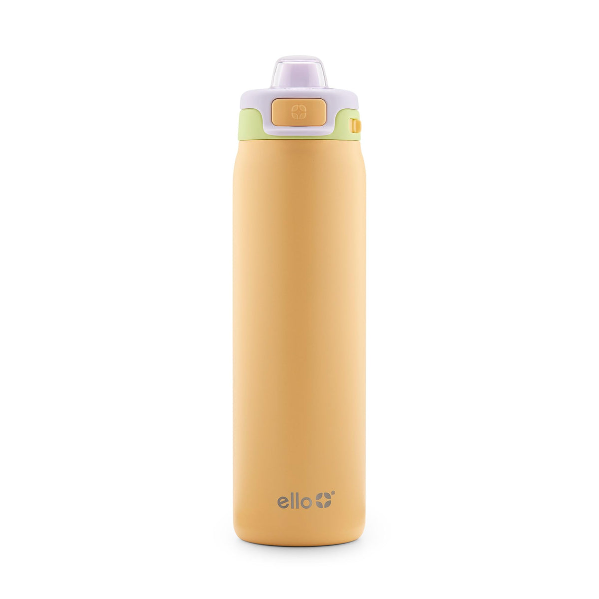 Ello Pop & Fill front view in Sunset Meadow showing sleek finish and carry loop benefit