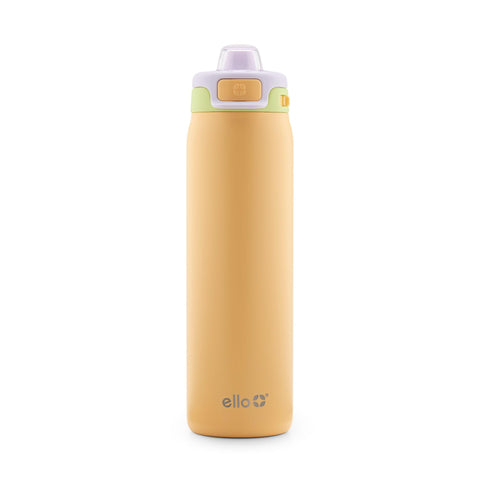 Ello Pop & Fill front view in Sunset Meadow showing sleek finish and carry loop benefit