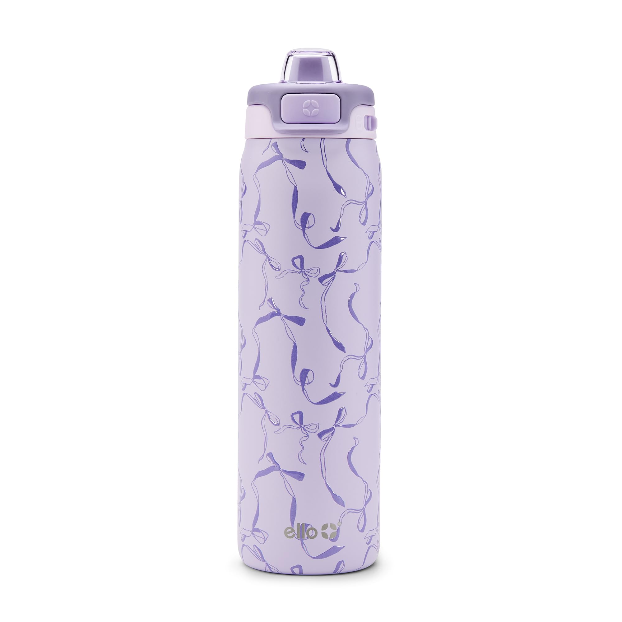 Ello bottle front view showing shape and branding for everyday convenience