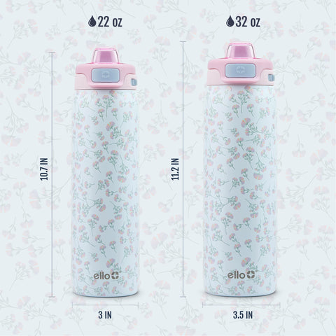 Ello Pop & Fill held in hand to show 22oz scale and portable convenience benefit