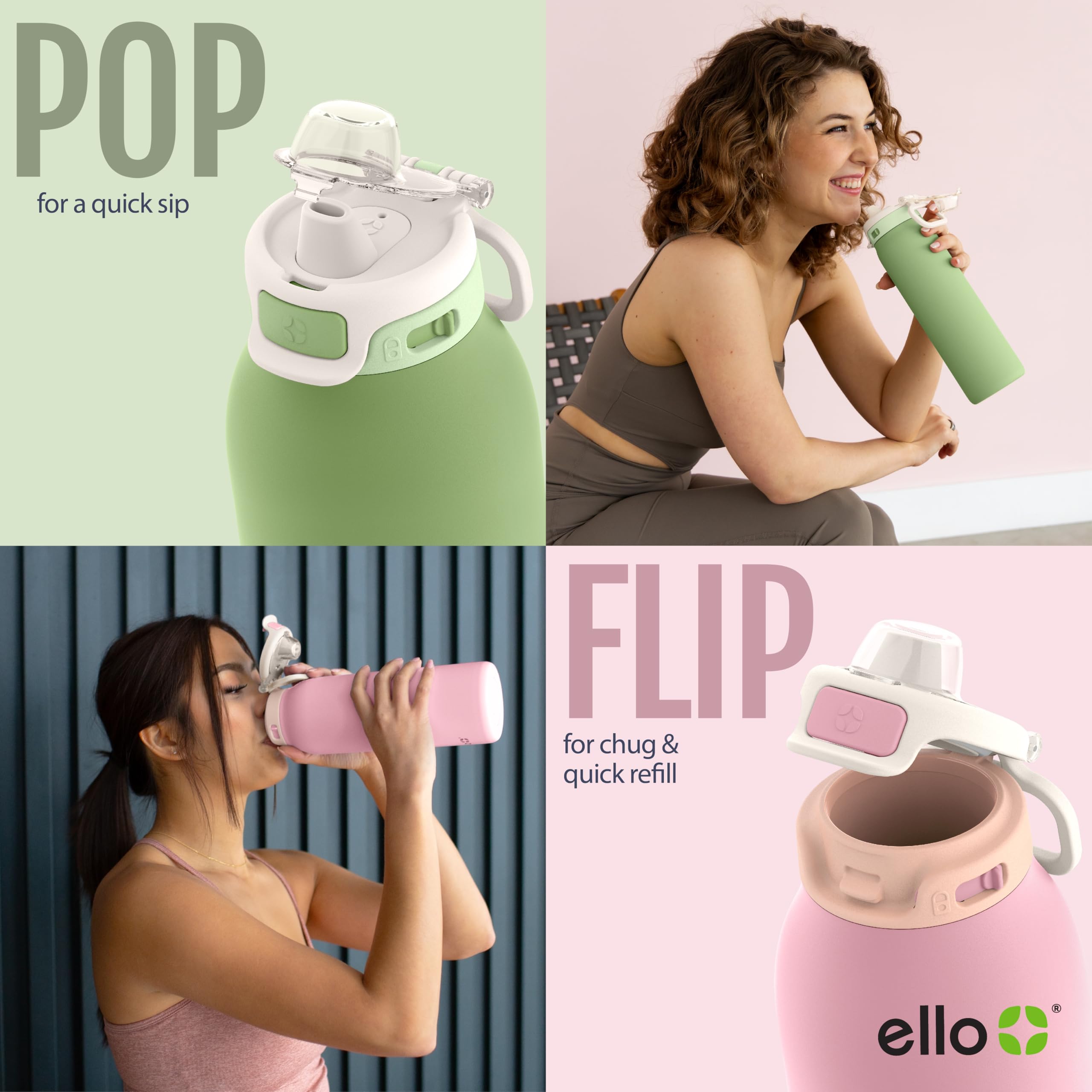 Ello Pop & Fill stainless profile highlighting durable insulation and sleek look