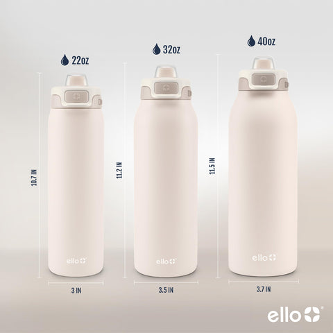 Ello Pop & Fill integrated carry loop image showing easy clipping and hands-free carrying