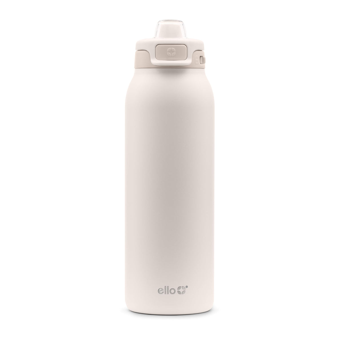 Ello Pop & Fill front view showing tonal cream finish and 32oz capacity for stylish hydration