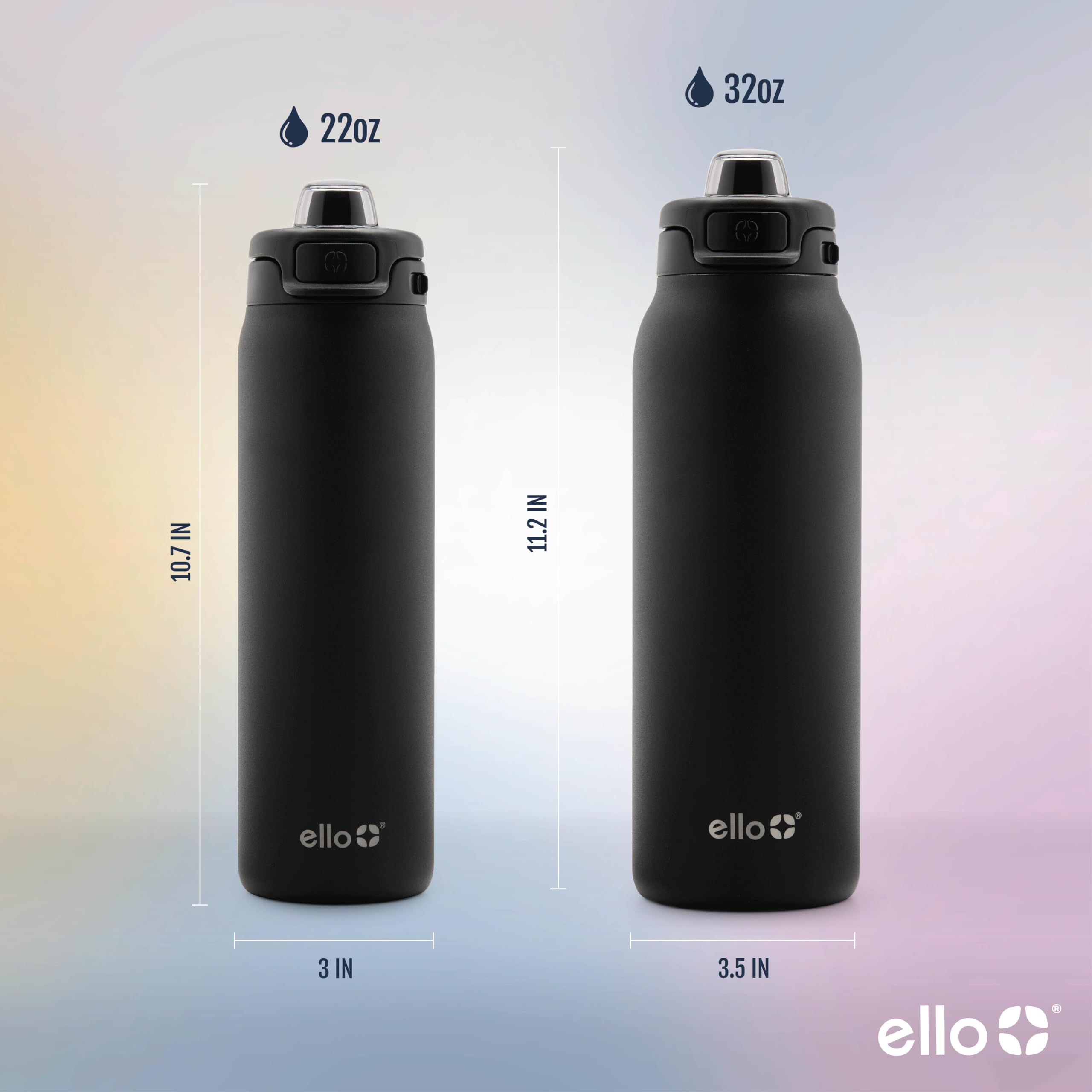 Ello Pop & Fill integrated carry loop shown for convenient transport
