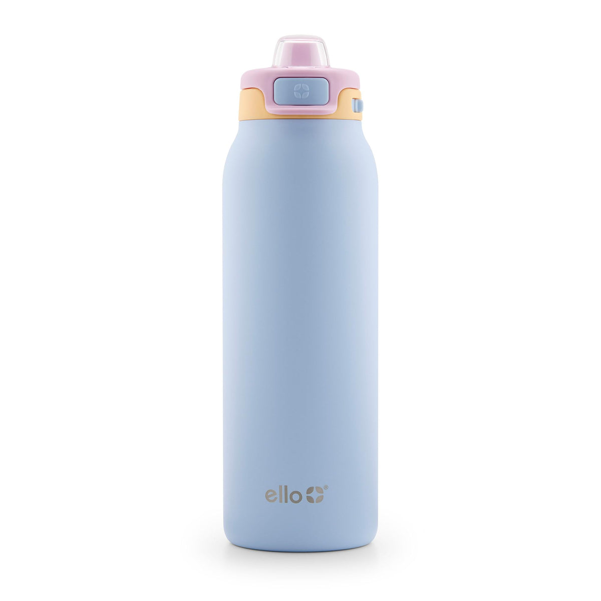 Ello Pop & Fill front view showing Coastal Sunrise finish and 32oz capacity for stylish hydration