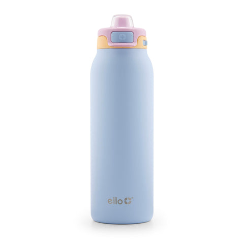 Ello Pop & Fill front view showing Coastal Sunrise finish and 32oz capacity for stylish hydration