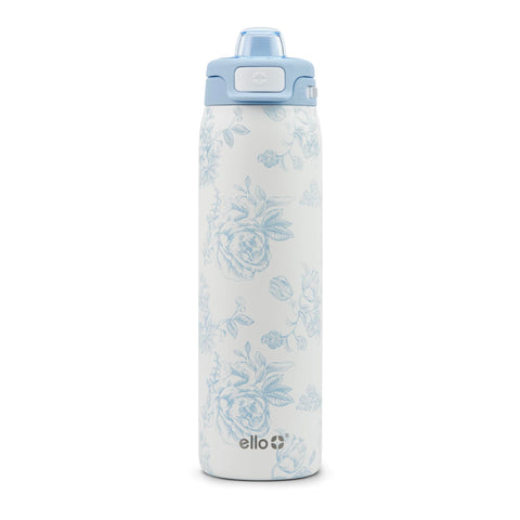 Ello front view in Porcelain Rose showing sleek insulated body and carry loop