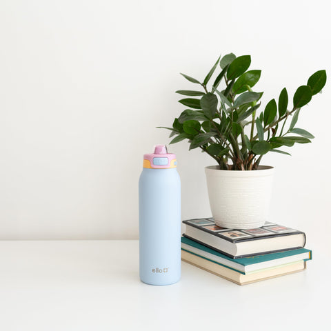 Ello Pop & Fill filled with ice showcasing cold retention and refreshing hydration benefit