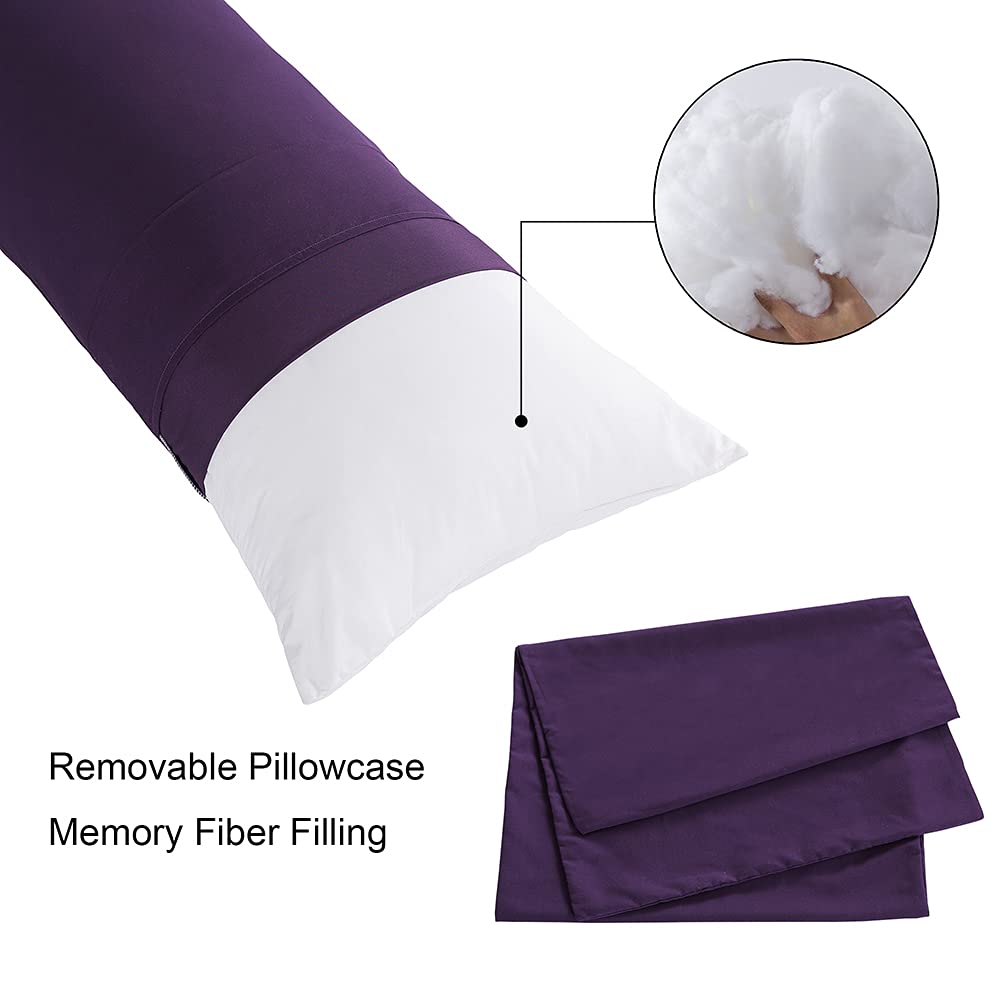 ELNIDO QUEEN body pillow on a bed illustrating ergonomic support while lounging