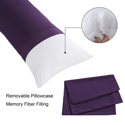 ELNIDO QUEEN body pillow on a bed illustrating ergonomic support while lounging