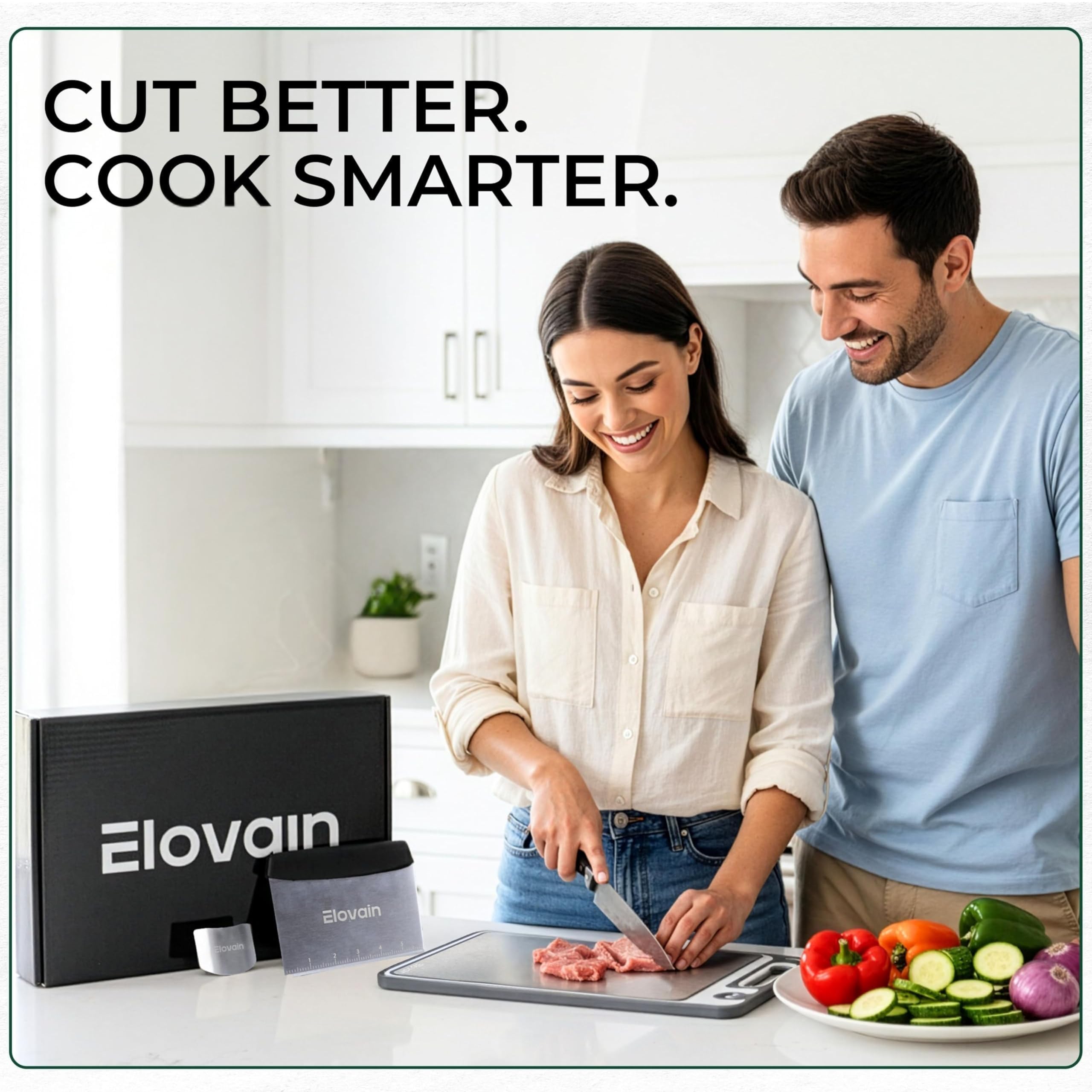 Elovain lifestyle kitchen setup highlighting tidy, hygienic workspace