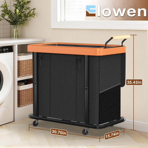 Elowen scale comparison with person showing roomy 230L capacity